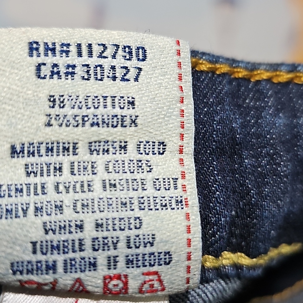 True Religion Embezzeled Straight Jeans Size 26 - Picture 5 of 9